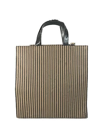 Fendi FENDI Vintage Pecan Logo 2-Way Bag, Vertical Tote Shoulder Handbag, Leather, Coated Canvas, Men's &amp; Women's, Brown (view 2)