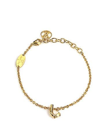 Louis Vuitton Louis Vuitton LOUIS VUITTON Bracelet LV&amp;ME J Metal Gold Women's M67167 r11344k (view 1)