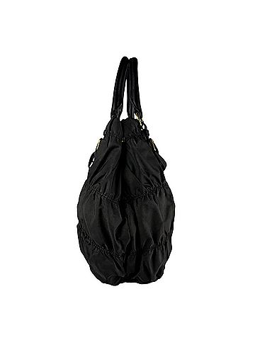 Prada Prada handbag/shoulder bag, nylon and leather, green black, women's, z10496 (view 2)