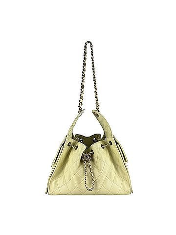 Chanel Chanel CHANEL Shoulder Bag CHANEL25 Caviar Leather Yellow Women's z10489 (view 1)