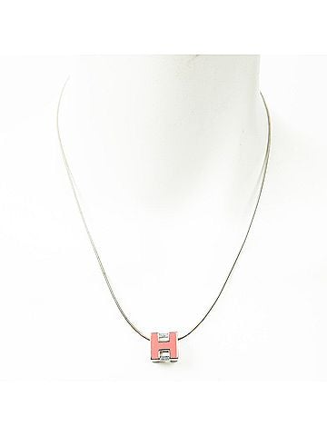 Hermes Leather Goods H Cube Pendant Necklace (view 1)