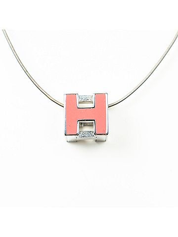 Hermes Leather Goods H Cube Pendant Necklace (view 2)