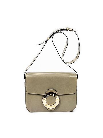 Céline Vintage Circle Logo Flap Crossbody (view 1)