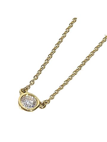 Tiffany & Co. TIFFANY&amp;Co. Tiffany &amp; Co. Diamond By the Yard 1PD Chain Necklace, 18K Gold, Au750, Women's Gold Necklace (view 2)