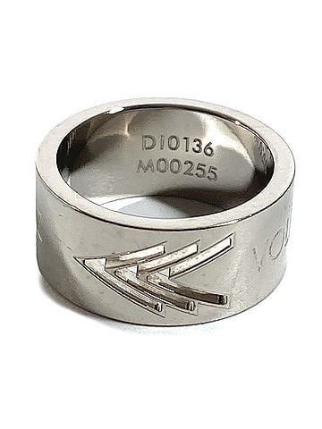 Louis Vuitton LOUIS VUITTON M00255 VOLEZ VOGUEZ VOYAGEZ VVV Ring Monogram Jewelry Accessory Metal Men's Silver 1 (view 1)