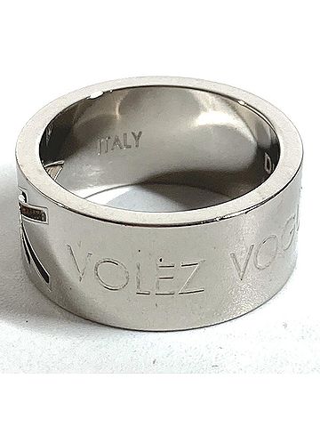 Louis Vuitton LOUIS VUITTON M00255 VOLEZ VOGUEZ VOYAGEZ VVV Ring Monogram Jewelry Accessory Metal Men's Silver 1 (view 2)