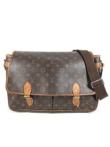 Louis Vuitton LOUIS VUITTON M42249 Monogram Gibecière GM Flap Crossbody Bag Messenger Shoulder Canvas Men's Women's Brown (view 1)