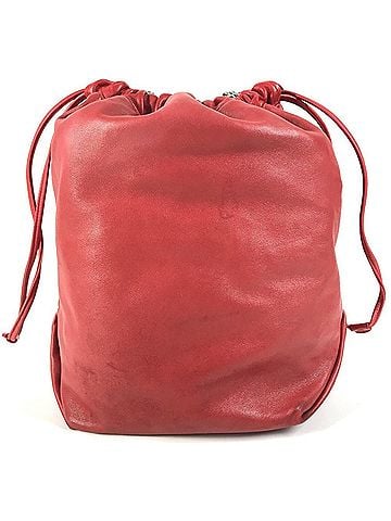 Yves Saint Laurent Yves Saint Laurent SAINT LAURENT PARIS 538448 Teddy Studded Logo Heart Star Crossbody Chain Bag Drawstring Shoulder Leather Women's Red (view 2)