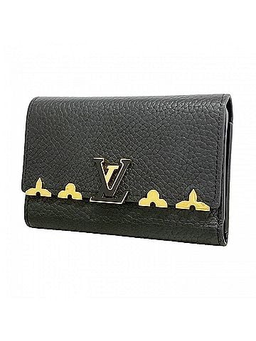Louis Vuitton Louis Vuitton Taurillon Leather Portefeuille Capucines Compact Wallet M82764 Noir (Women's) (view 1)