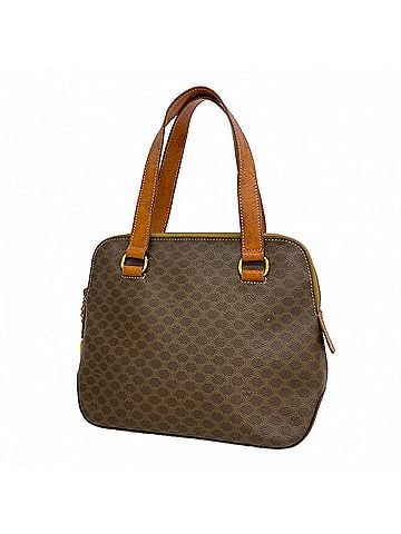 Céline Celine Macadam Tote Bag, Brown, Women's (view 1)
