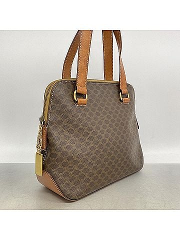 Céline Celine Macadam Tote Bag, Brown, Women's (view 2)