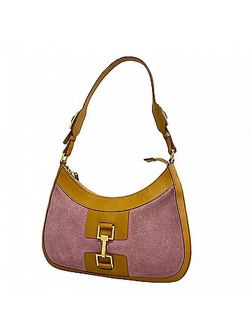 Gucci Gucci Shoulder Bag 001 4128 Suede Brown Pink Women's (view 1)