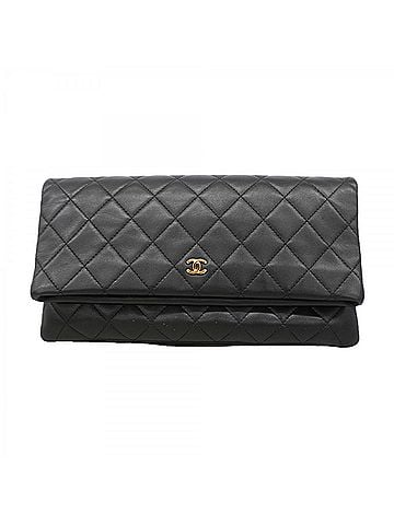 Chanel Chanel Matelassé Clutch Bag, Lambskin, Black, Men's &amp; Women's (view 1)