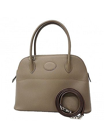 Hermès Hermes Bolide 27 Handbag, Veau Epsom Leather, Etoupe, C Stamp, 2-way Bag for Women (view 1)