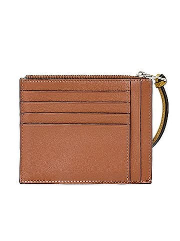 Loewe LOEWE Women's Wallet - Brand Wallet/Coin Purse Anagram Calfskin Brown/Yellow Fragment Case/Coin Purse/Mini with Logo (view 2)