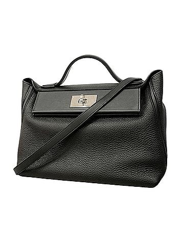 Hermès Hermes Vingt-Châtre 29 Handbag, Togo Swift Leather, Black, U Stamp, 2-way Bag for Women (view 1)