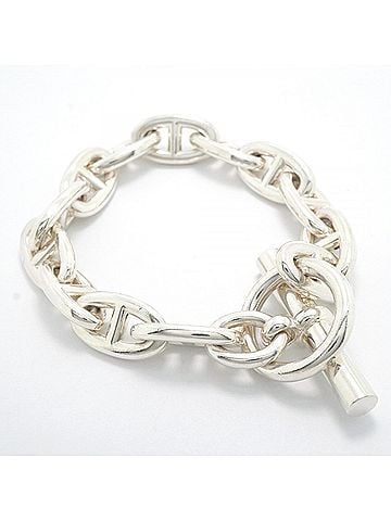 Hermès Hermes Chaine d'Ancre GM Bracelet, 13 links, Sterling Silver 925, Women's. (view 2)