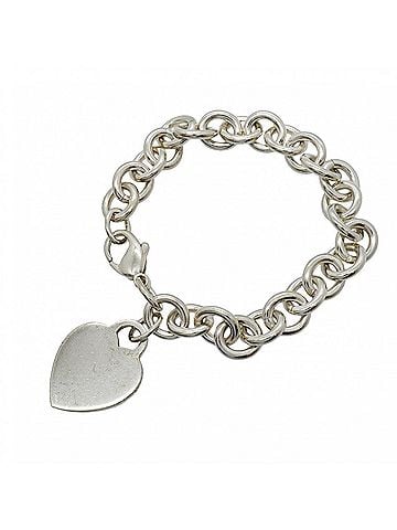 Tiffany & Co. Tiffany &amp; Co. Heart Tag Bracelet, Sterling Silver 925, Women's (view 1)