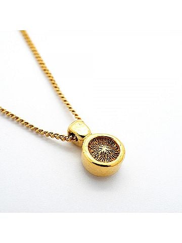 Christian Dior Christian Dior Necklace, GP Plated, Rhinestone, Gold, Women's (view 2)