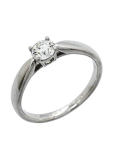 Tiffany & Co. Tiffany &amp; Co. Harmony Ring, 1PD (One Diamond), Pt950 Platinum, 0.28ct Diamond, Women's (view 1)