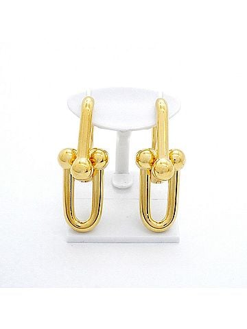 Tiffany & Co. Tiffany &amp; Co. Hardware Large Link Earrings, 18K Yellow Gold, Women's (view 2)