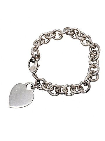Tiffany & Co. Tiffany &amp; Co. Heart Tag Bracelet, Sterling Silver 925, Women's (view 1)