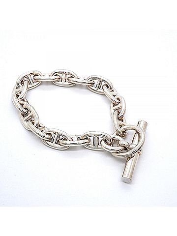 Hermès Hermes Chaine d'Ancre MM Bracelet, 15 links, Sterling Silver 925, Women's. (view 2)