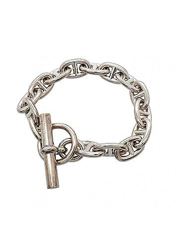 Hermès Hermes Chaine d'Ancre MM Bracelet, 15 links, Sterling Silver 925, Men's/Women's (view 1)