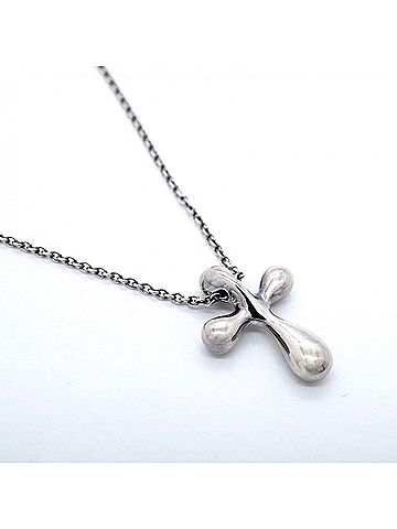 Tiffany & Co. Tiffany &amp; Co. Small Cross Necklace, Sterling Silver 925, Women's (view 2)