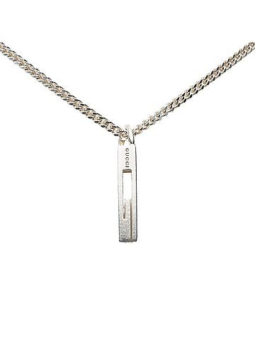 Gucci Gucci Cutout G Chain Pendant Necklace, SV925 Silver, Women's GUCCI (view 1)