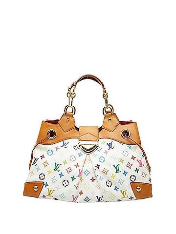 Louis Vuitton Louis Vuitton Monogram Multicolor Ursula Handbag M40123 Blanc White Leather Women's LOUIS VUITTON (view 1)