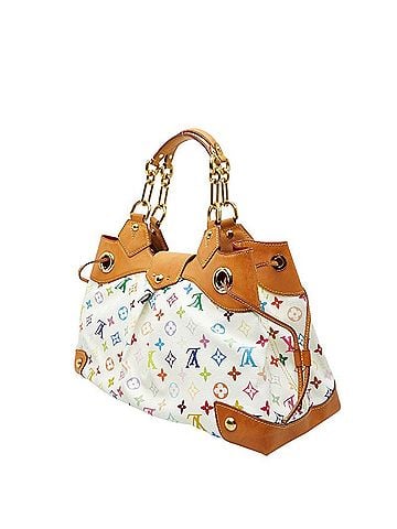 Louis Vuitton Louis Vuitton Monogram Multicolor Ursula Handbag M40123 Blanc White Leather Women's LOUIS VUITTON (view 2)
