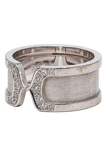 Cartier Cartier C2 Ring, Size #55, 18KWG White Gold 750, Women's CARTIER (view 2)
