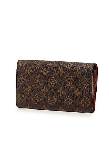 Louis Vuitton Louis Vuitton Monogram Pochette Porte Monnaie Credit Long Wallet M61723 Brown Women's LOUIS VUITTON (view 2)