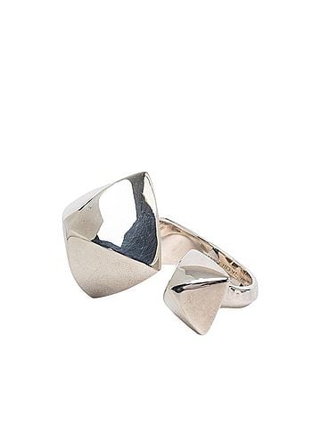 Hermès Hermes Collier de Chien Rock Ring, Size #54, 1 SV925 Silver, Women's. (view 1)