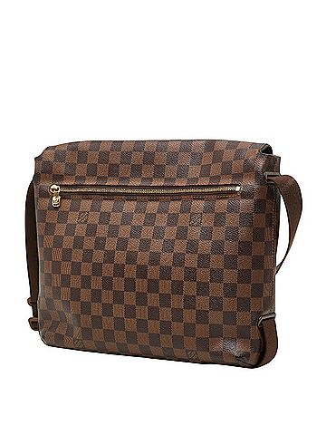 Louis Vuitton Louis Vuitton Damier Brooklyn MM Messenger Bag, Crossbody Shoulder N51211, Brown Leather, Women's, LOUIS VUITTON (view 2)