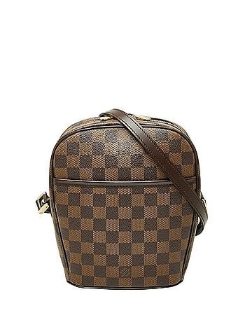 Louis Vuitton Louis Vuitton Damier Ipanema PM Crossbody Shoulder Bag N51294 Brown Leather Women's LOUIS VUITTON (view 1)