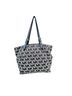 Michael Kors 100% Canvas Print Multi Color Gray Black Leather Tote One size - photo 5