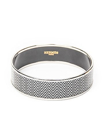 Hermes Leather Goods Enamel Bangle MM (view 2)