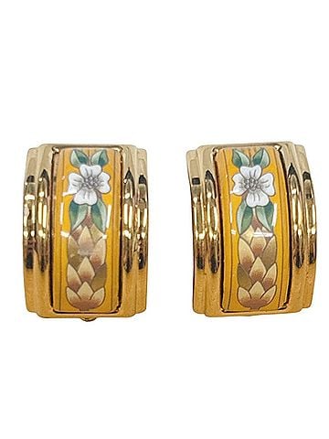 Hermès Hermes HERMES Earrings, Enamel GP Yellow Gold (view 1)
