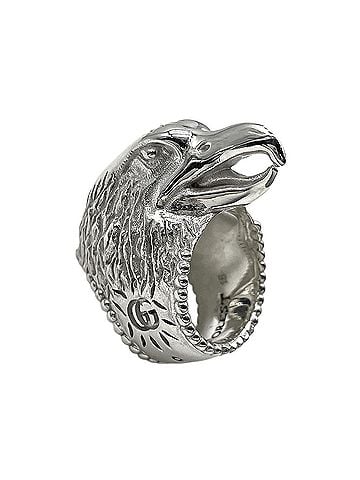 Gucci GUCCI Anger Forest Eagle Ring, SV925, 7791, Silver, Men's (view 1)