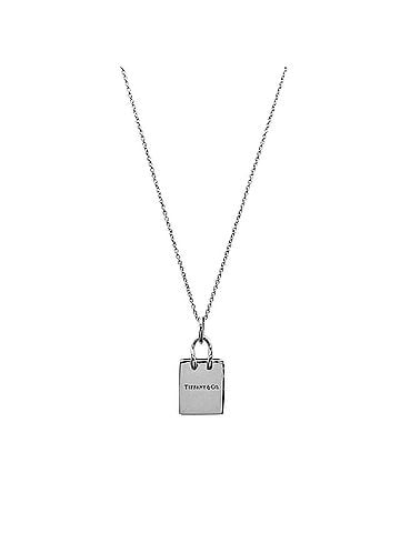 Tiffany & Co. TIFFANY&amp;Co. Tiffany Shopping Bag Shopper Necklace SV925 Silver Women's (view 1)