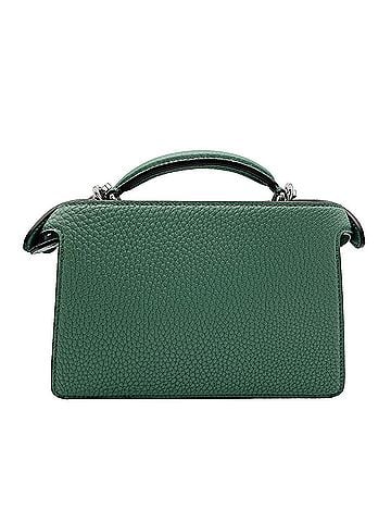 Fendi FENDI Peekaboo I.U. Shoulder Bag X-Cross 7VA582 Leather Green Men's Women's (view 2)