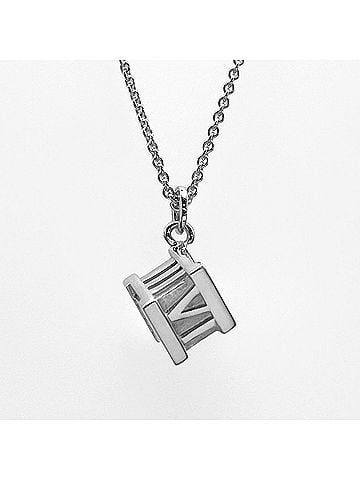 Tiffany & Co. TIFFANY&amp;Co. Tiffany Atlas Cube Necklace Pendant SV925 Silver Men's Women's (view 2)