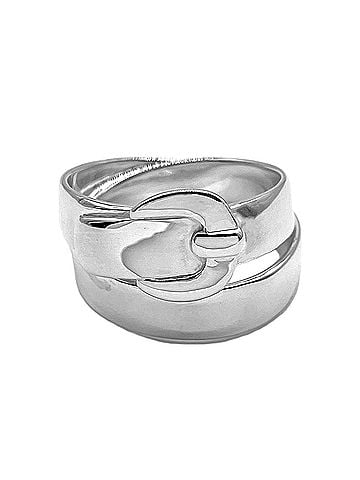 Hermès HERMES Double True Ring, SV925 7826, Silver, Women's (view 1)