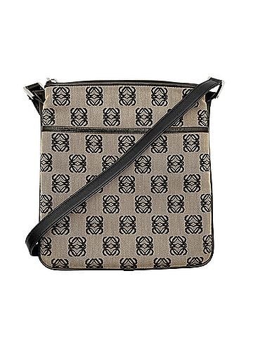 Loewe LOEWE Anagram Shoulder Bag, Canvas, Brown, Men's &amp; Women's (view 1)