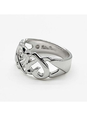 Tiffany & Co. TIFFANY&amp;Co. Tiffany &amp; Co. Paloma Picasso Triple Loving Heart Ring, SV925 7825 Silver, Women's (view 2)