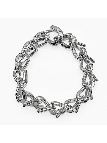 Tiffany & Co. TIFFANY&amp;Co. Tiffany Forge Large Bracelet SV925 Silver Men's and Women's (view 1)