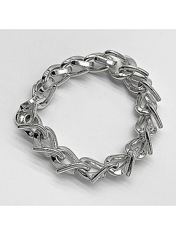 Tiffany & Co. TIFFANY&amp;Co. Tiffany Forge Large Bracelet SV925 Silver Men's and Women's (view 2)