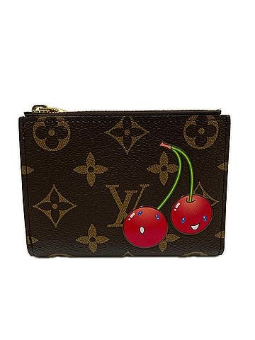 Louis Vuitton LOUIS VUITTON LV Bloom Mini Trifold Wallet M13420 Bi-fold Brown Beige Red PVC Leather Women's (view 1)
